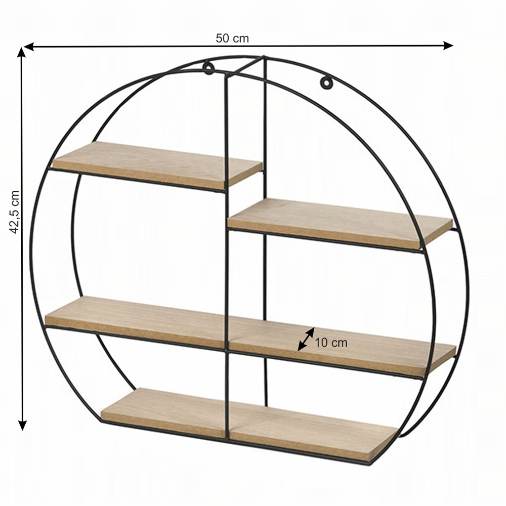 Raft, natural/negru, DESIO TIP  2