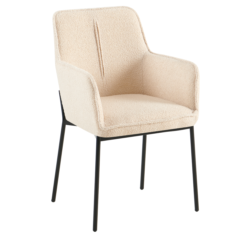 Scaunul de design, bej/negru, REMOND