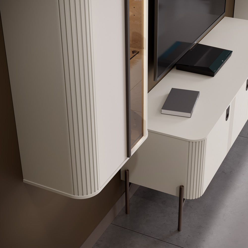 RONDO vitrina suspendata VKS/ RO, 58 x 31 x 117 cm