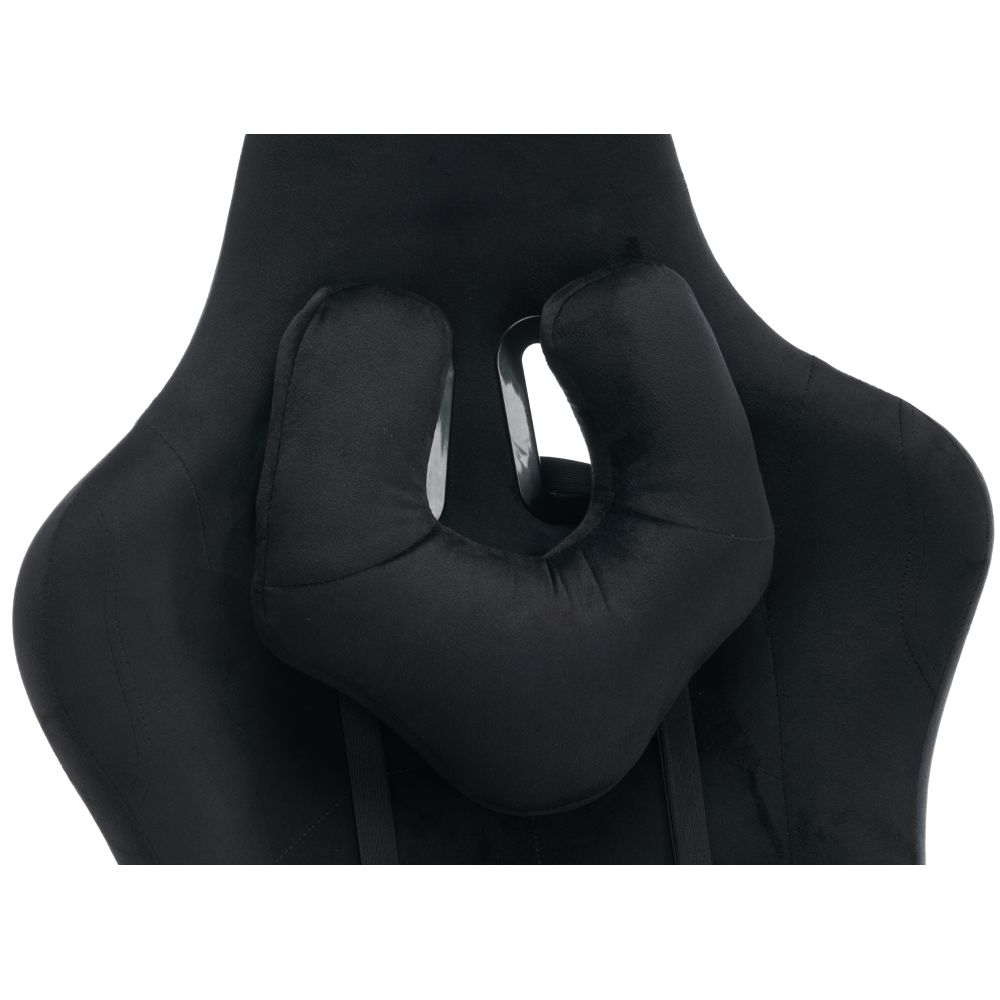 Scaun de birou/gaming, negru, ţesătură Velvet, SALOP