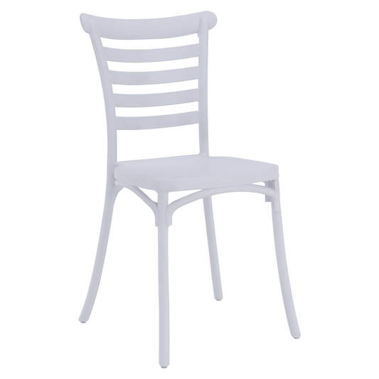 Scaun stivuibil, alb, SAVITO