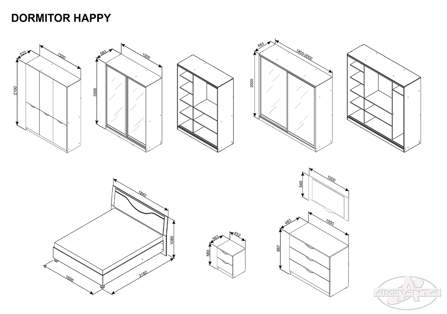 Dormitor Happy