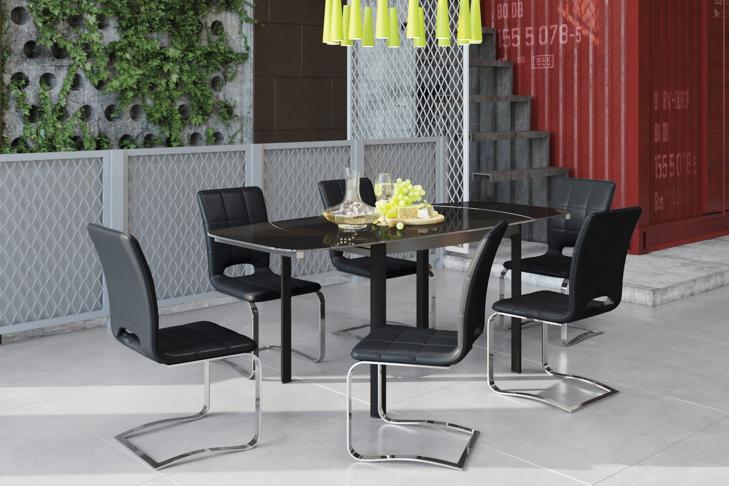 Masă Star și 6 scaune Shape - Gallery Image 2