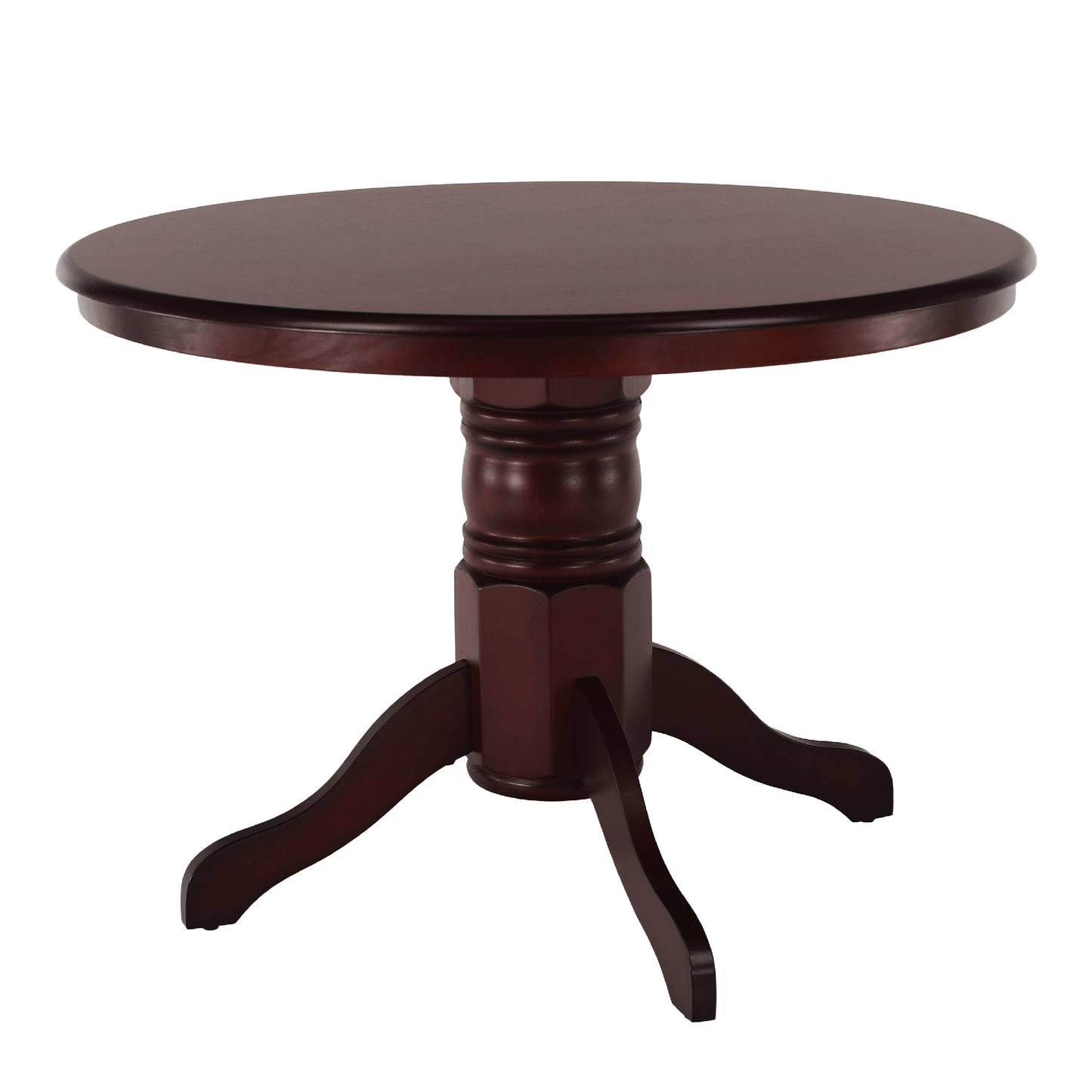 Masă de luat masa, rotundă, castanie, diametru 106 cm, TABLOS