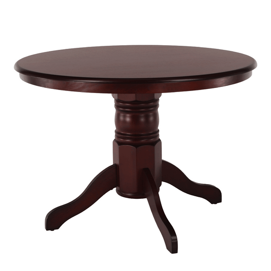 Masă de luat masa, rotundă, castanie, diametru 106 cm, TABLOS