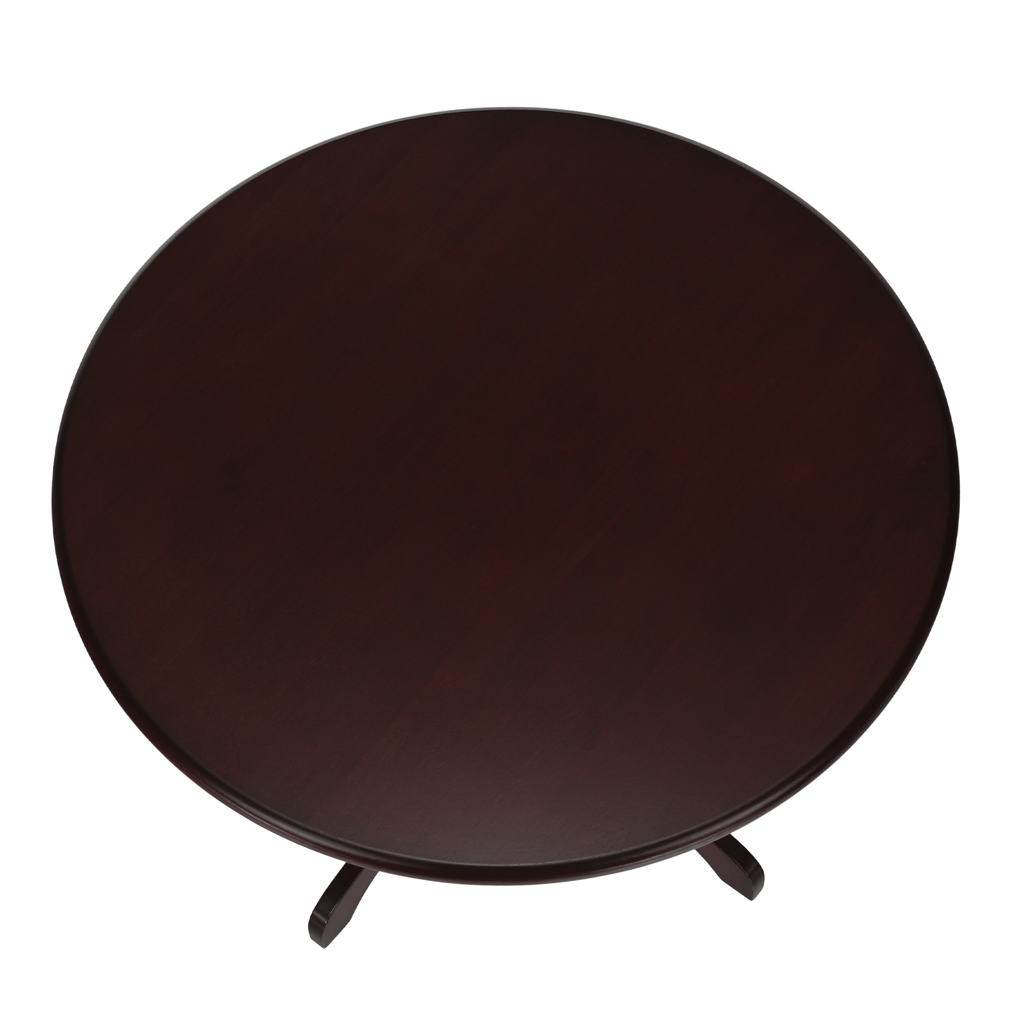 Masă de luat masa, rotundă, castanie, diametru 106 cm, TABLOS
