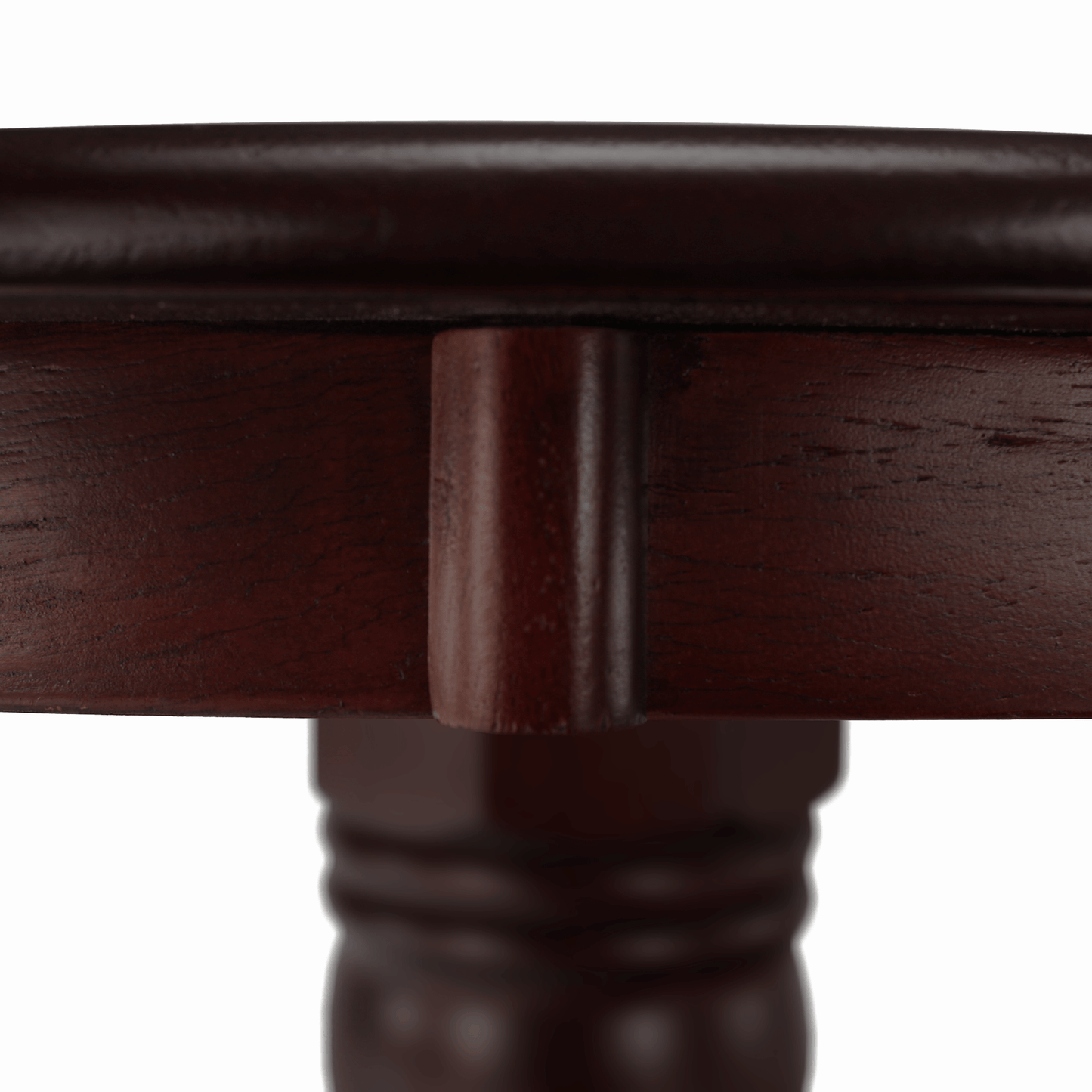 Masă de luat masa, rotundă, castanie, diametru 106 cm, TABLOS