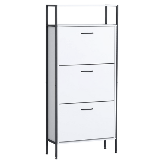 Pantofar, 3 rânduri, alb, TREDIS