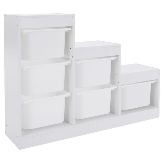 Raft piramidă, alb, TRINIS