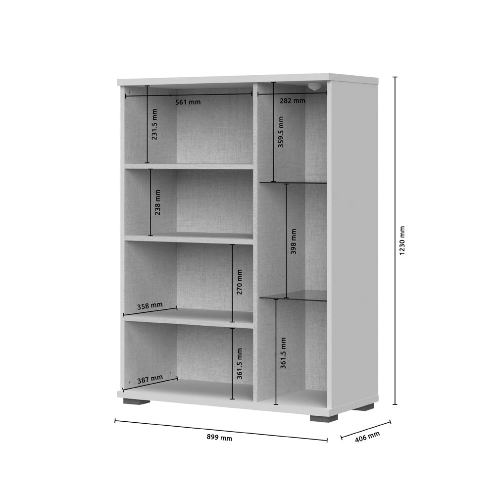 OPERA vitrina medie V90 - 2K1AL, 90 x 41 x 123 cm