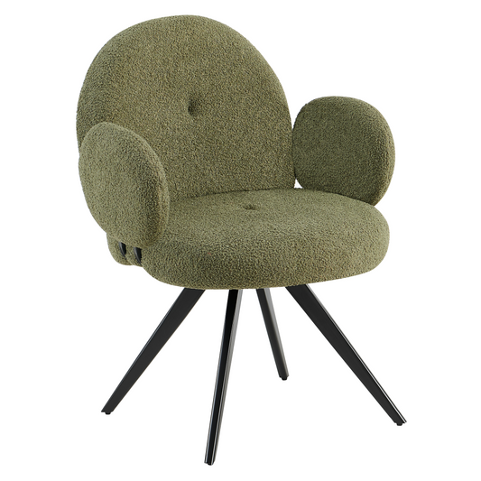 Scaun pivotant, verde/negru, VASALA