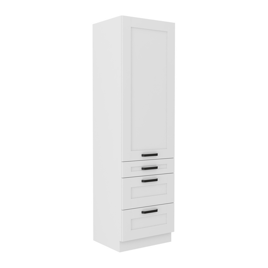 Dulap înalt, alb, LULA 60 DKS-210 3S 1F