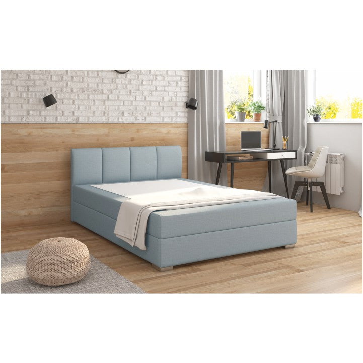 Pat boxspring 120x200, mentă, RIANA KOMFORT