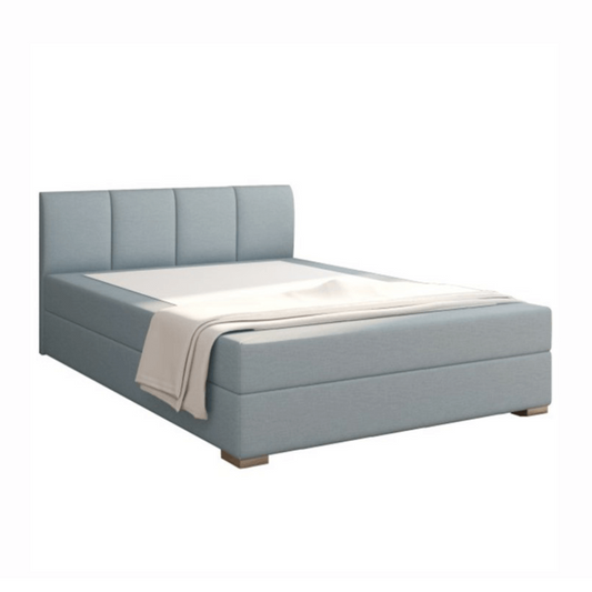 Pat boxspring 140x200, mentă, RIANA KOMFORT