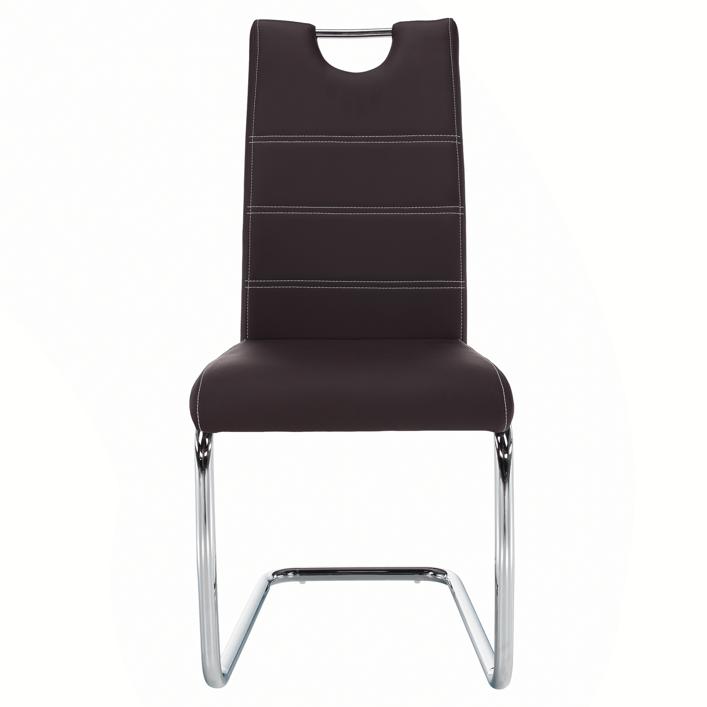 Scaun dining, maro/cusături deschise, ABIRA NEW
