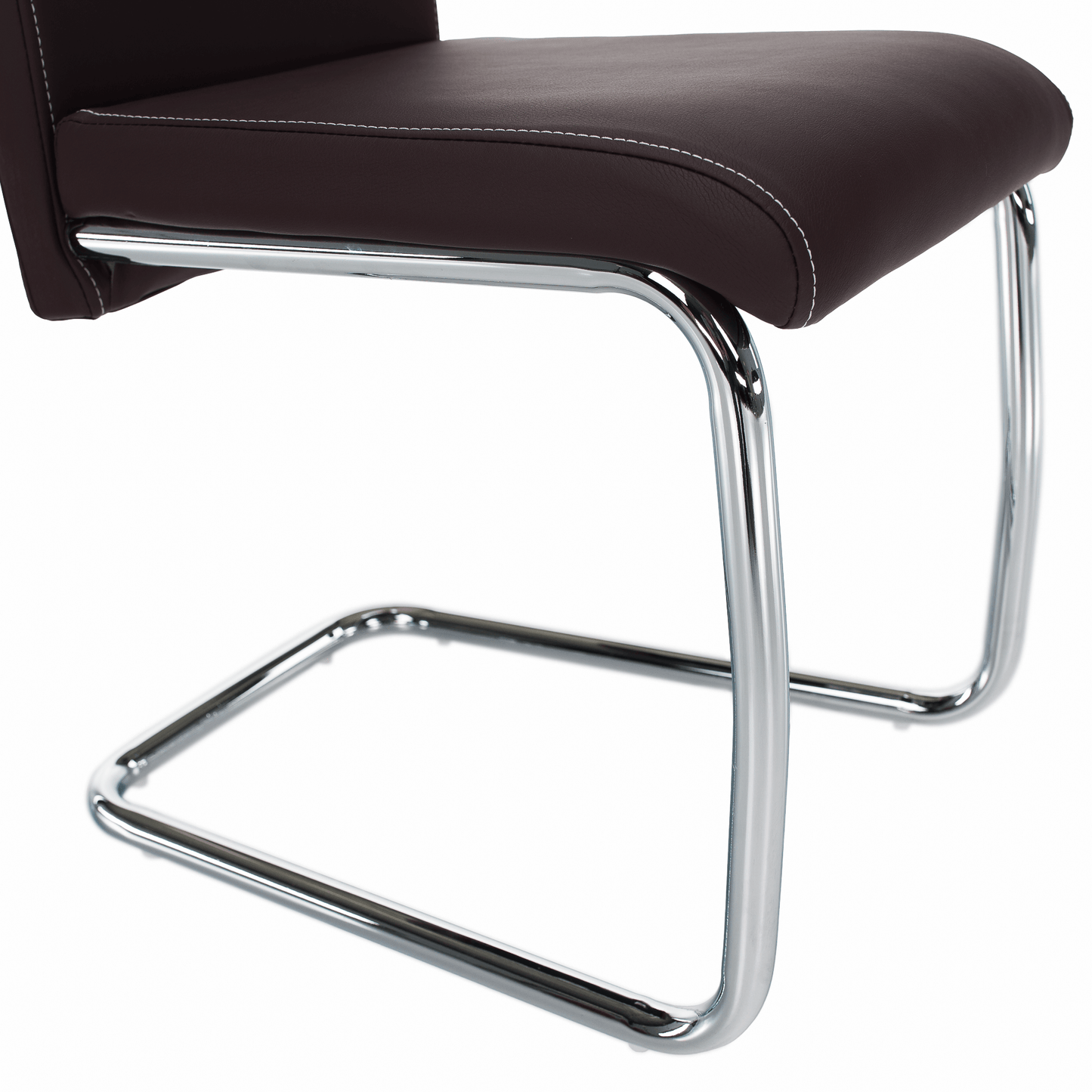 Scaun dining, maro/cusături deschise, ABIRA NEW