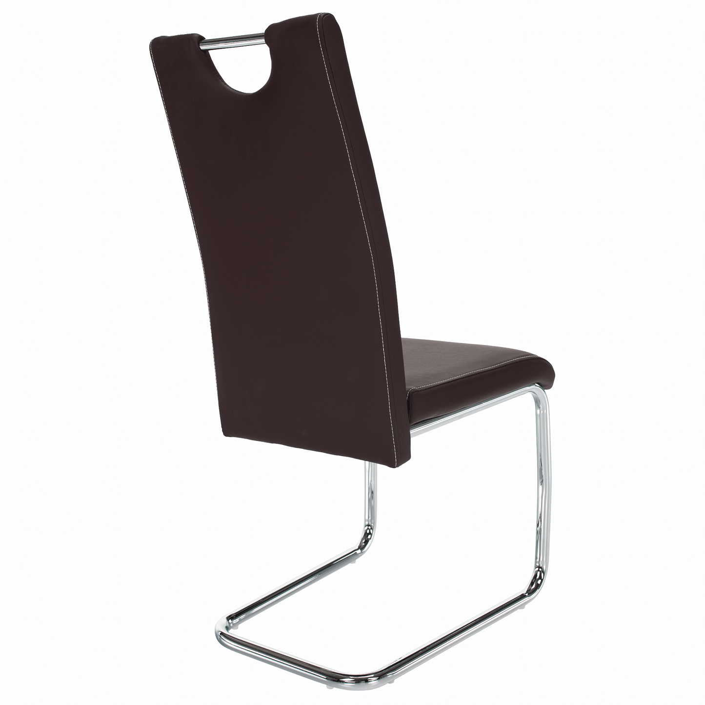 Scaun dining, maro/cusături deschise, ABIRA NEW