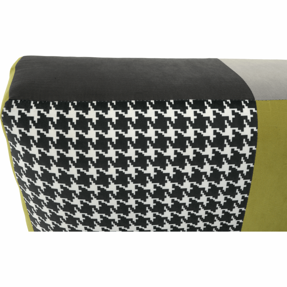Canapea, textil verde gălbui/gri/negru, ALABAMA