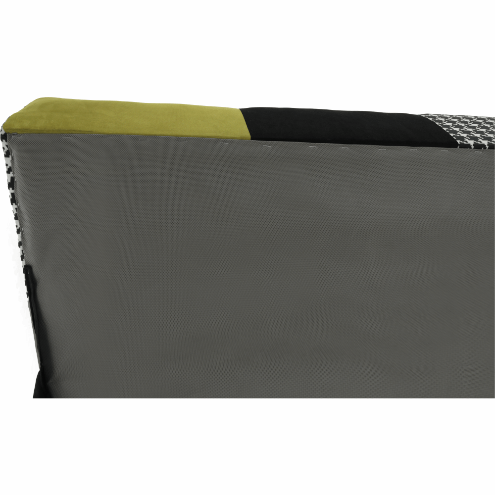 Canapea, textil verde gălbui/gri/negru, ALABAMA