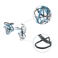 Ghiveci RETRO în formă de bicicletă, negru / albastru, ALBO