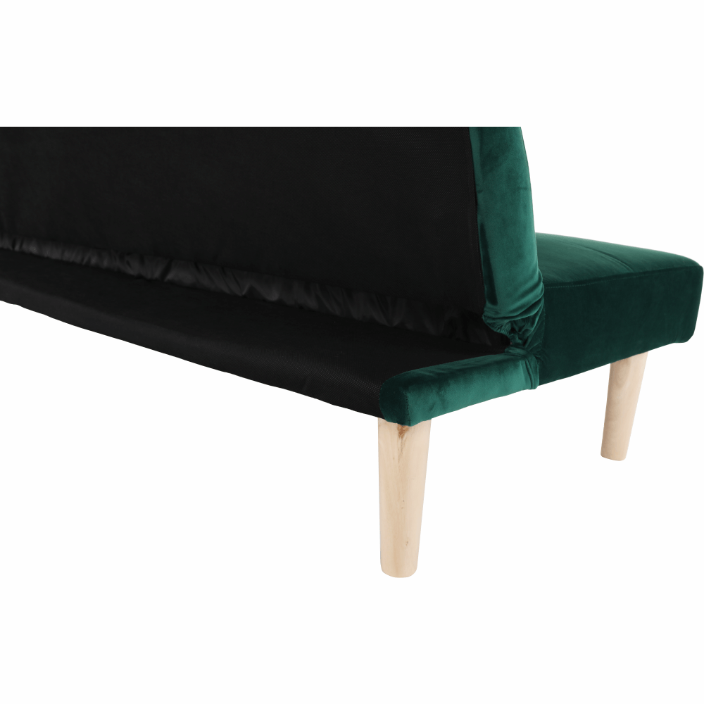 Canapea extensibilă, smarald/stejar, ALIDA