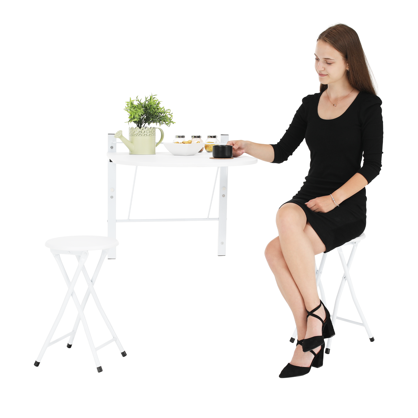 Set dining set 1+2, alb, AMADEO