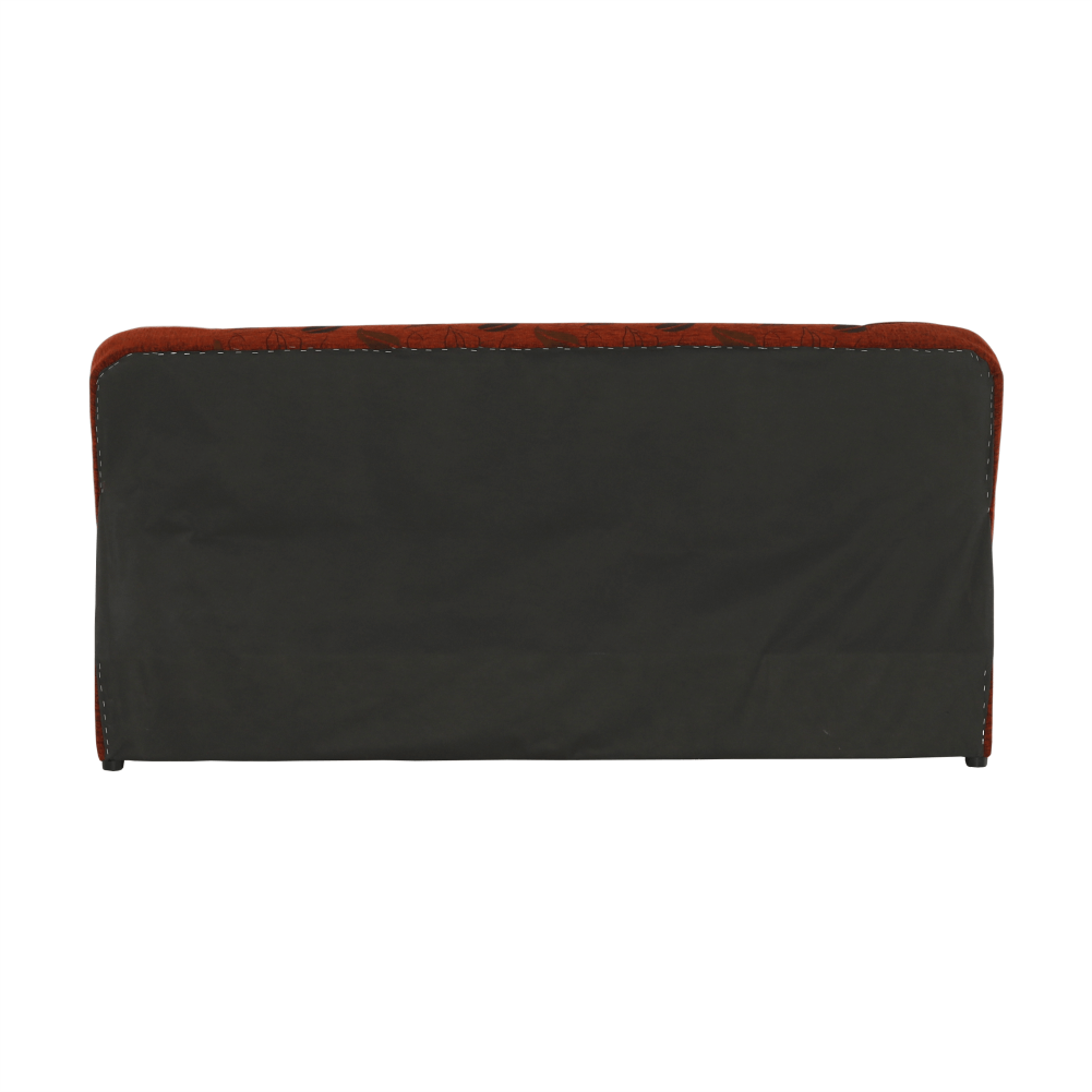 Canapea extensibilă, material textil cărămiziu/model, ASIA NEW