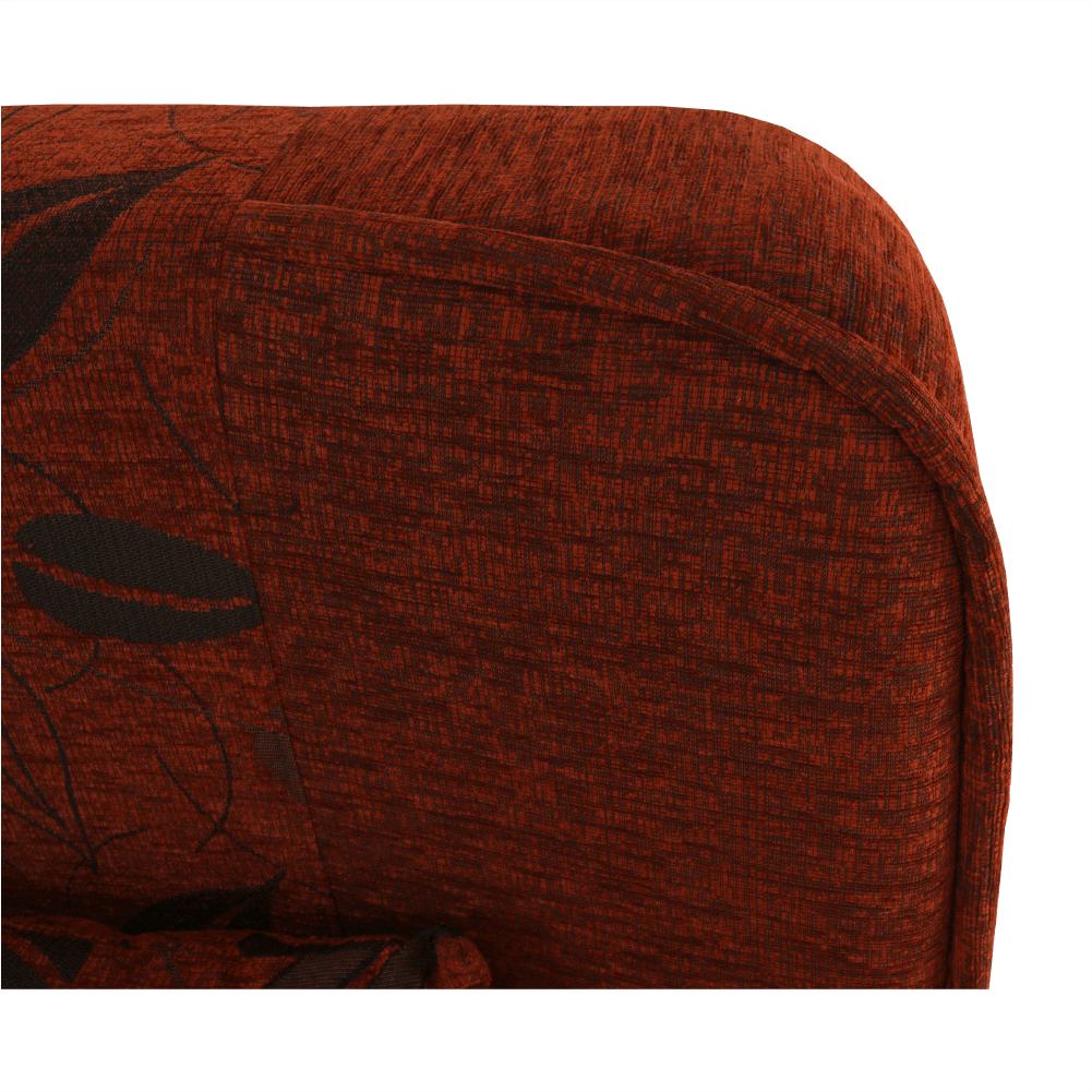 Canapea extensibilă, material textil cărămiziu/model, ASIA NEW