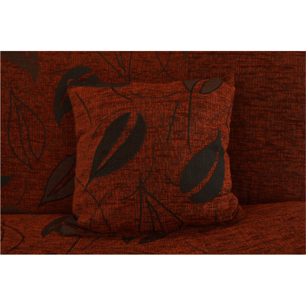 Canapea extensibilă, material textil cărămiziu/model, ASIA NEW