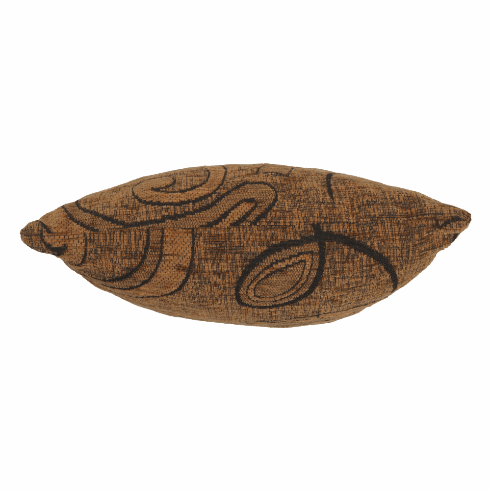 Canapea extensibilă, material textil auriu/model, ASIA NEW