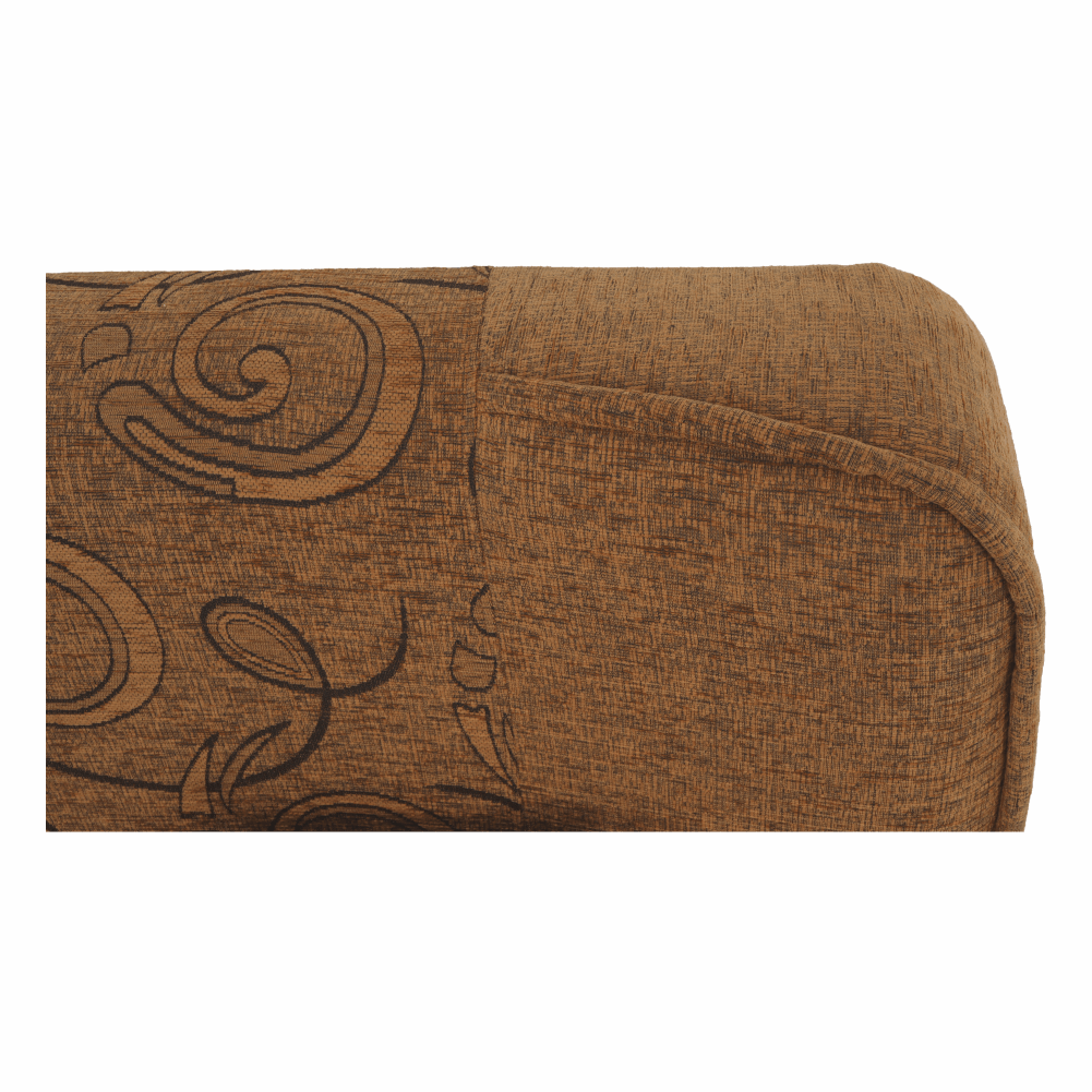 Canapea extensibilă, material textil auriu/model, ASIA NEW