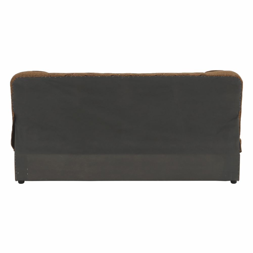Canapea extensibilă, material textil auriu/model, ASIA NEW