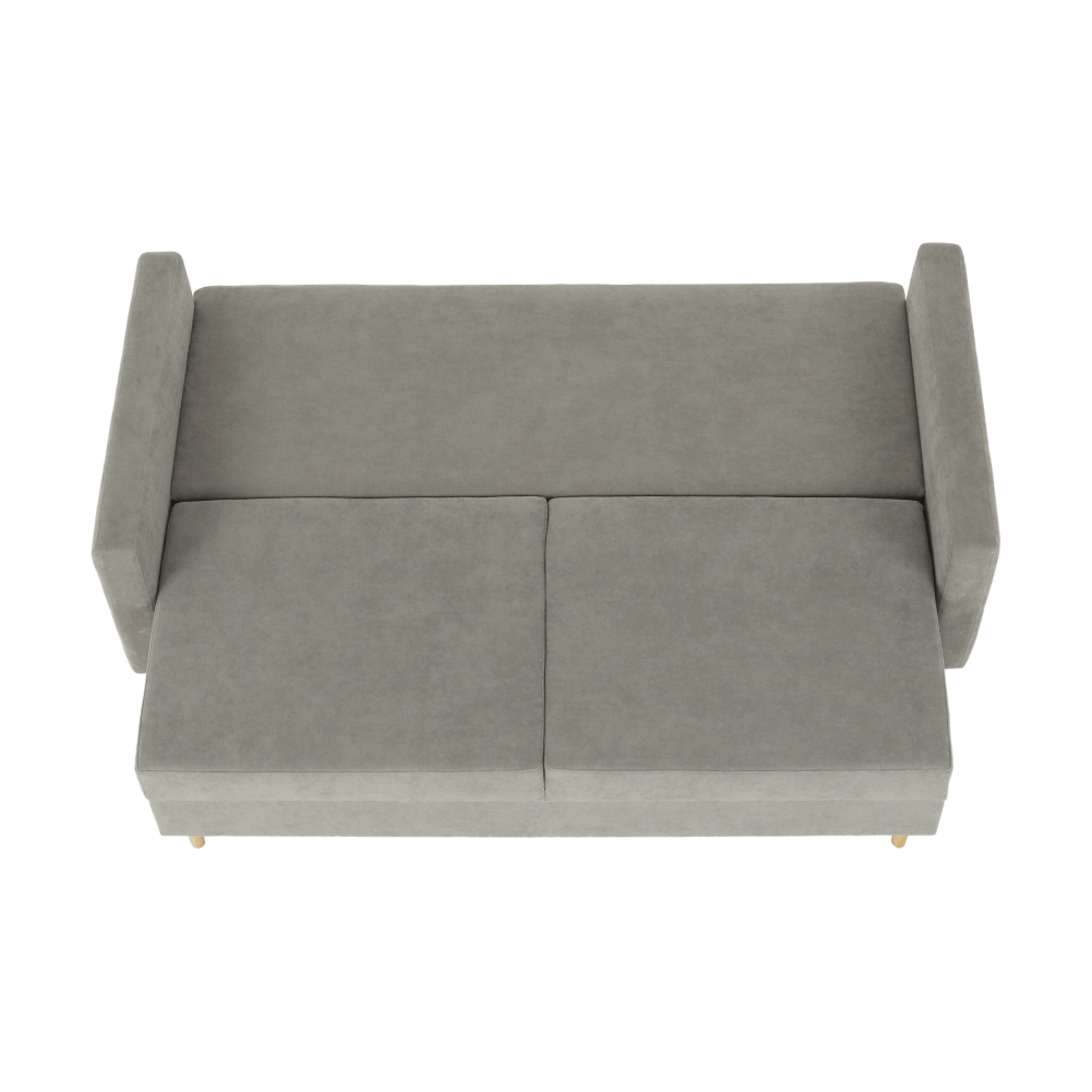 Canapea extensibilă, gri textil  Queens, AURELIA