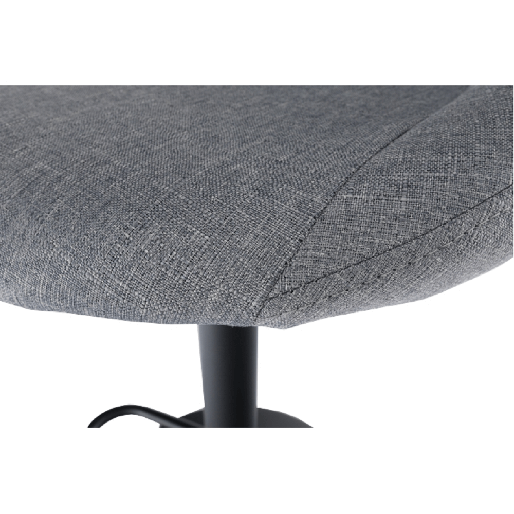 Scaun bar, material textil gri/negru, TERKAN