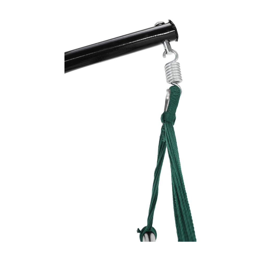 Scaun balansoar suspendabil, verde închis / maro, BASKO