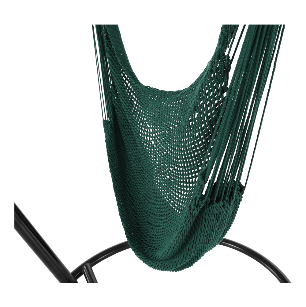 Scaun balansoar suspendabil, verde închis / maro, BASKO