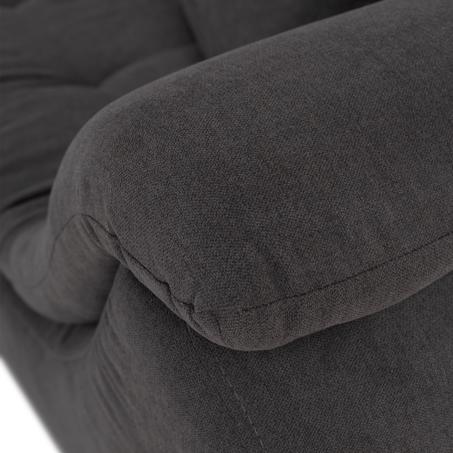 Set canapea, gri-maro / portocaliu, material textil, stânga, BRATO
