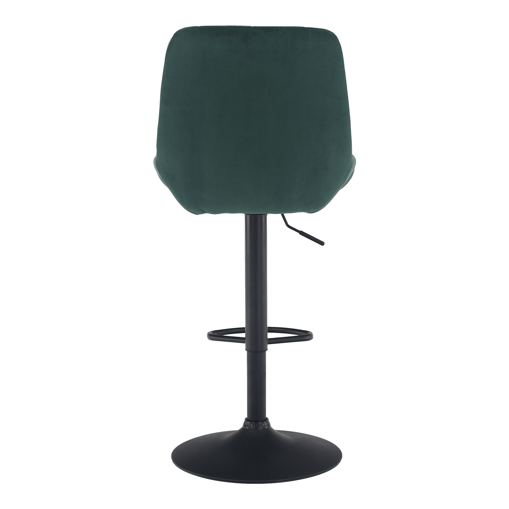 Scaun de bar, material textil Velvet verde închis, CHIRO NEW