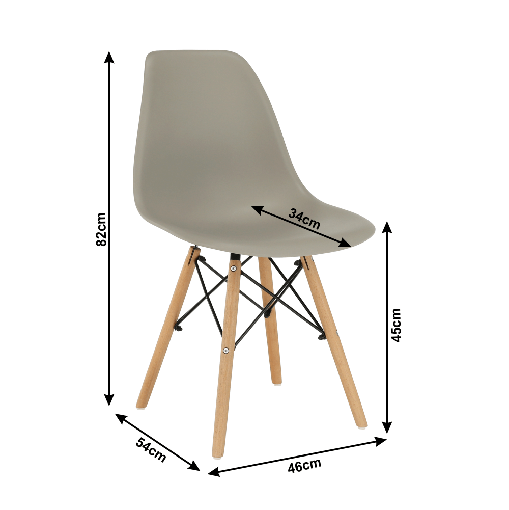 Scaun,  gri cald/fag, CINKLA 3 NEW