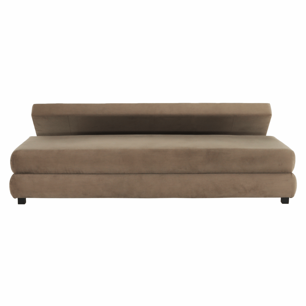 Canapea extensibilă, textil capuccino/bej, CLIV