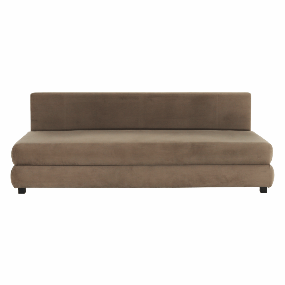 Canapea extensibilă, textil capuccino/bej, CLIV