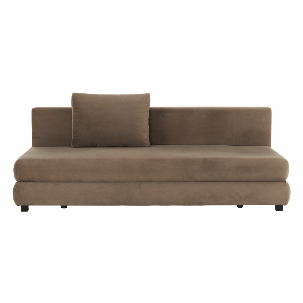 Canapea extensibilă, textil capuccino/bej, CLIV