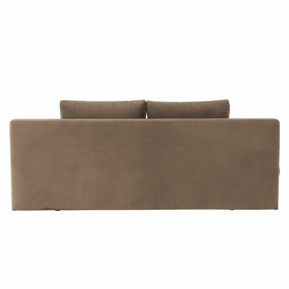 Canapea extensibilă, textil capuccino/bej, CLIV