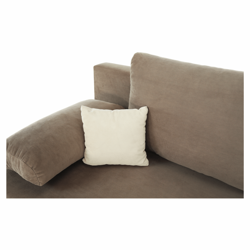 Canapea extensibilă, textil capuccino/bej, CLIV