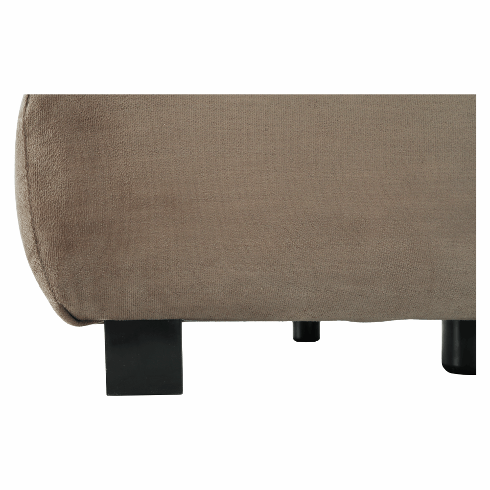 Canapea extensibilă, textil capuccino/bej, CLIV