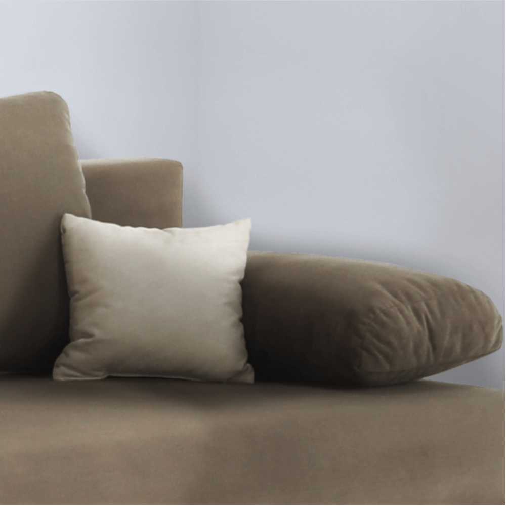 Canapea extensibilă, textil capuccino/bej, CLIV