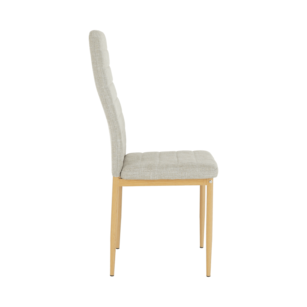 Scaun, material textil bej/cadru metalic fag, COLETA NOVA