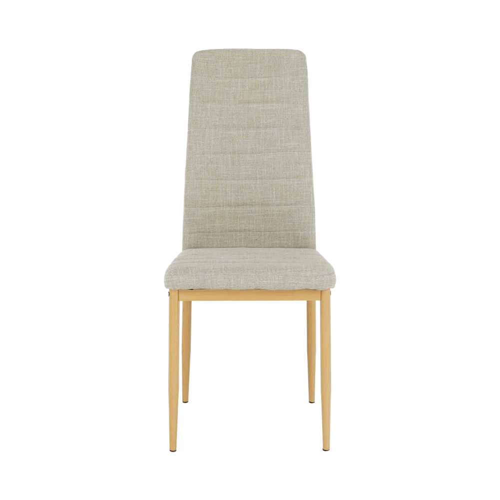 Scaun, material textil bej/cadru metalic fag, COLETA NOVA