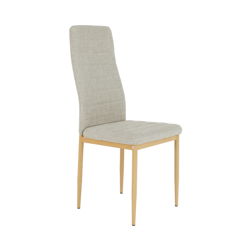 Scaun, material textil bej/cadru metalic fag, COLETA NOVA