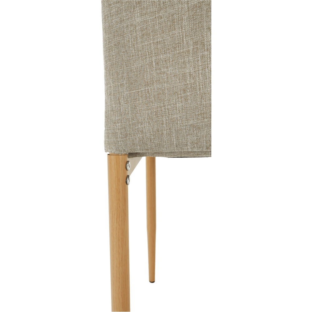 Scaun, material textil bej/cadru metalic fag, COLETA NOVA